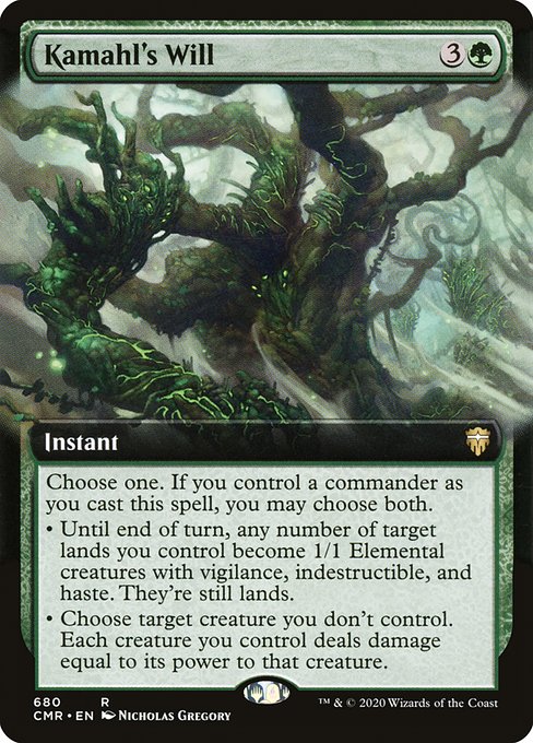 Kamahl's Will (Extended Art) - Commander Legends - R - 680