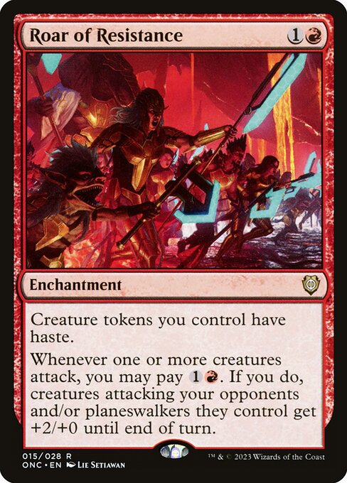 Roar of Resistance - Commander: Phyrexia: All Will Be One - R - 15