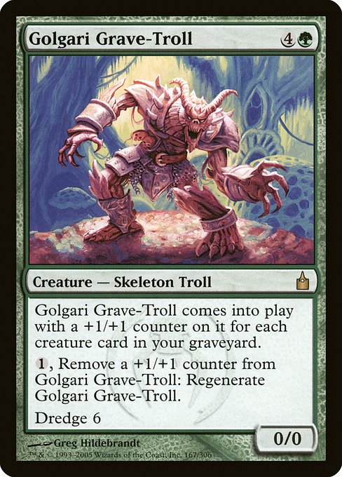 Golgari Grave-Troll - Ravnica: City of Guilds - R - 167