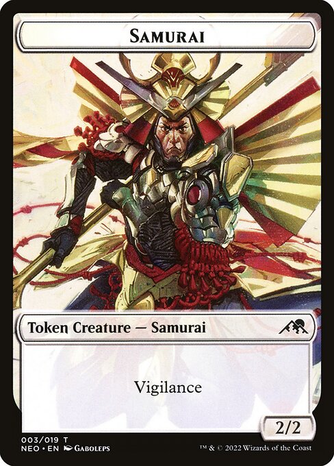 Samurai Token - Kamigawa: Neon Dynasty - T - 3