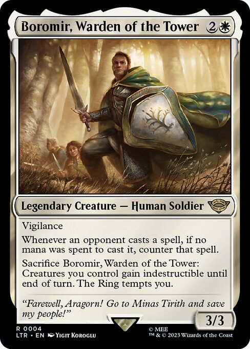 Boromir, Warden of the Tower - Universes Beyond: The Lord of the Rings: Tales of Middle-earth - R - 4