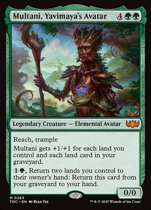 Multani, Yavimaya's Avatar - Commander: Tarkir: Dragonstorm - M - 263