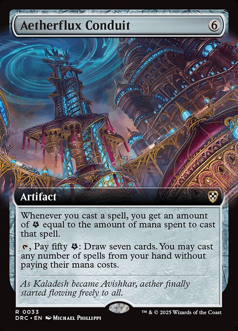 Aetherflux Conduit (Extended Art) - Commander: Aetherdrift - R - 33