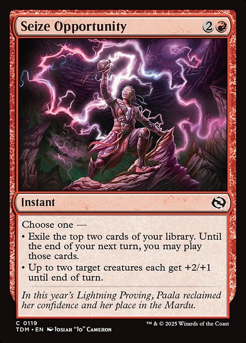 Seize Opportunity - Tarkir: Dragonstorm - C - 119