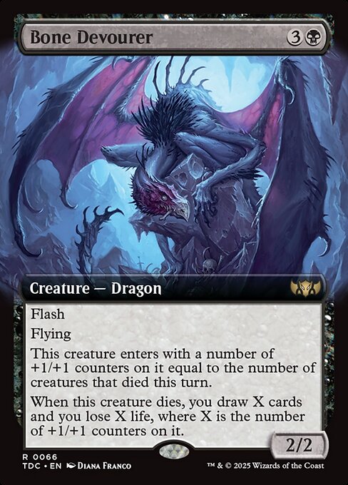 Bone Devourer (Extended Art) - Commander: Tarkir: Dragonstorm - R - 66
