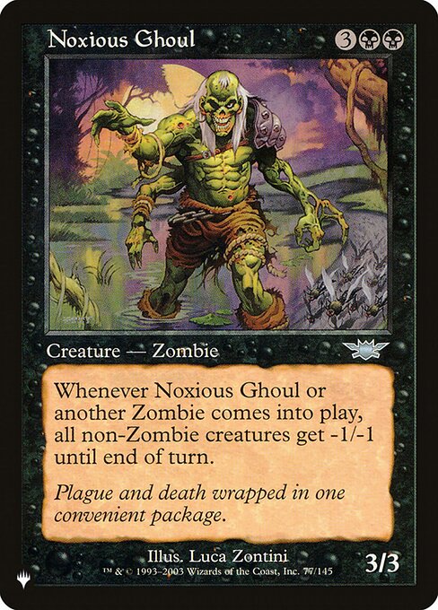 Noxious Ghoul - The List Reprints - U - 77/145