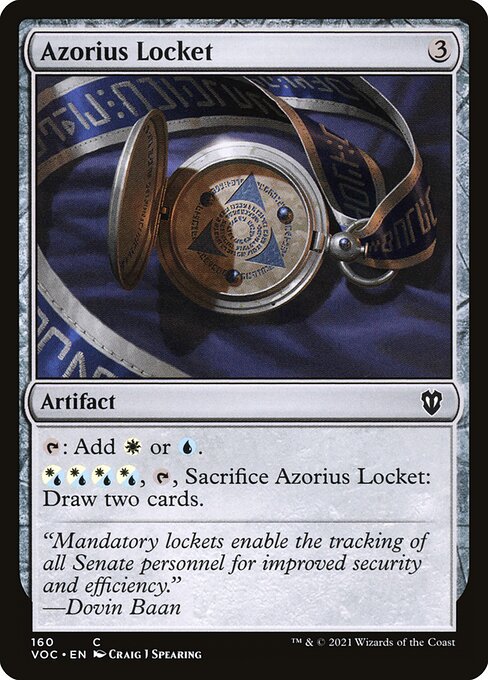 Azorius Locket - Commander: Innistrad: Crimson Vow - C - 160