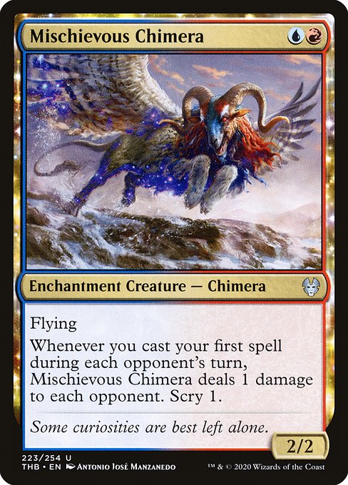 Mischievous Chimera - Theros Beyond Death - U - 223