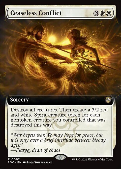 Ceaseless Conflict (Extended Art) - Commander: Secrets of Strixhaven - R - 62