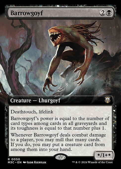 Barrowgoyf (Extended Art) (Ripple Foil) - Commander: Modern Horizons 3 - R - 50