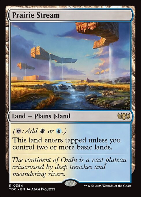 Prairie Stream - Commander: Tarkir: Dragonstorm - R - 384