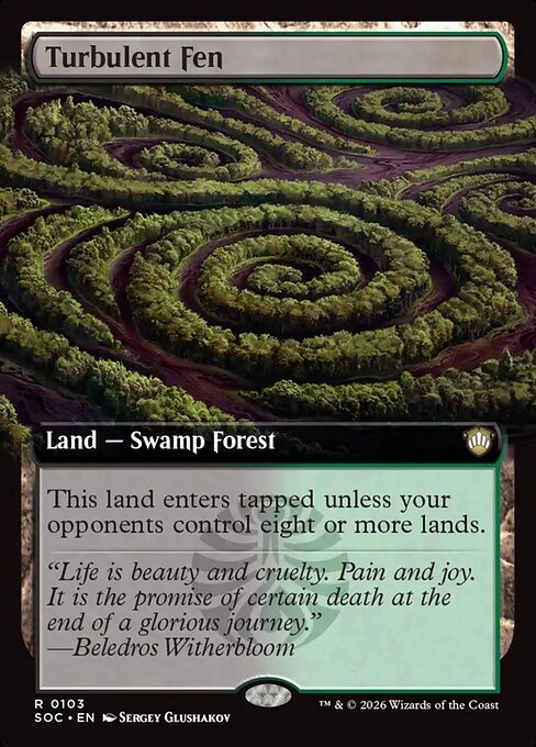 Turbulent Fen (Extended Art) - Commander: Secrets of Strixhaven - R - 103