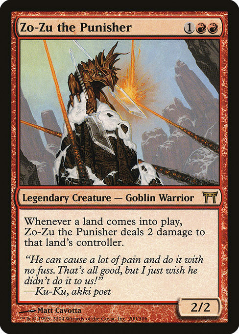 Zo-Zu the Punisher - Champions of Kamigawa - R - 200