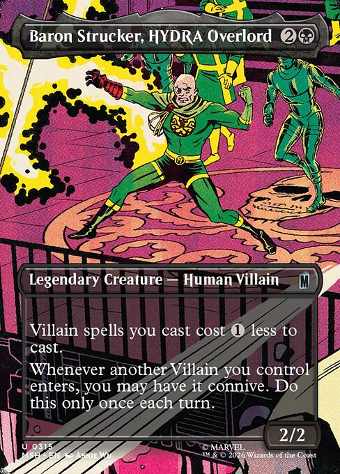Baron Strucker, HYDRA Overlord (Borderless) - Marvel Super Heroes - U - 315