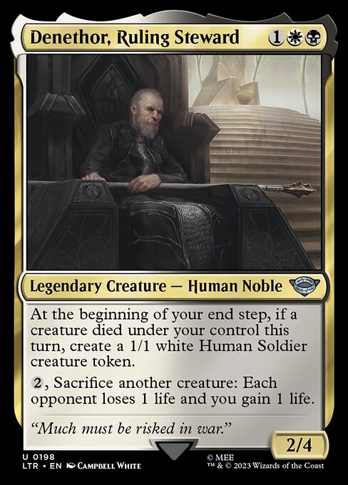 Denethor, Ruling Steward - Universes Beyond: The Lord of the Rings: Tales of Middle-earth - U - 198