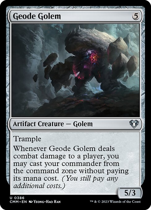 Geode Golem - Commander Masters - U - 386
