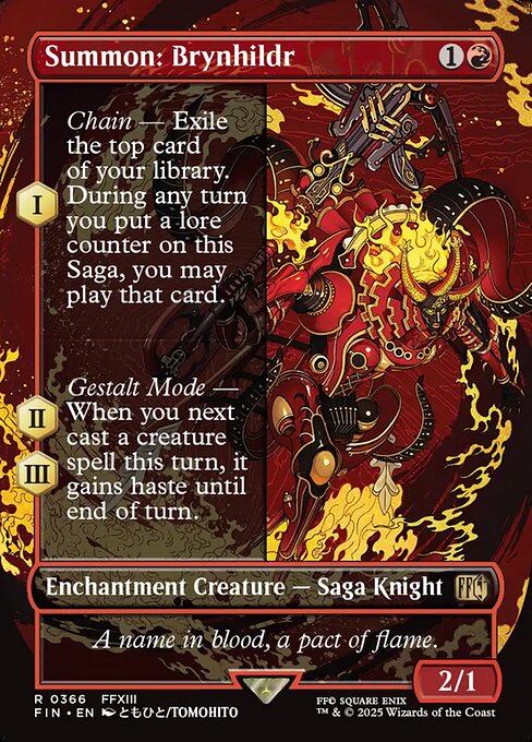 Summon: Brynhildr (Borderless) - FINAL FANTASY - R - 366