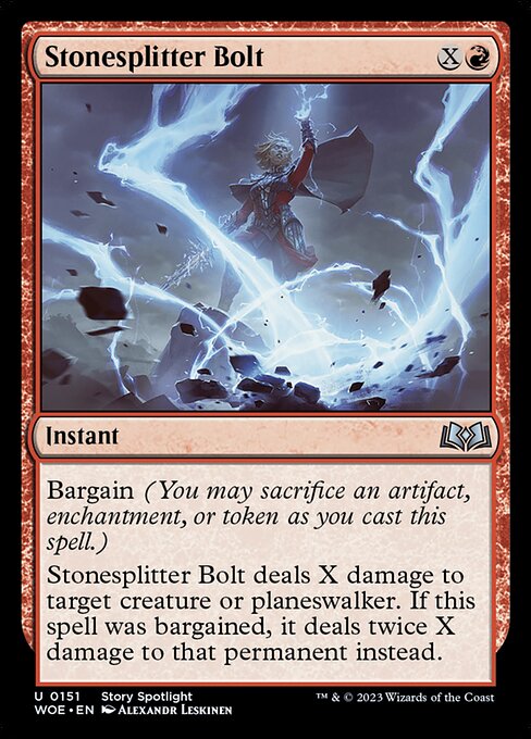 Stonesplitter Bolt - Wilds of Eldraine - U - 151