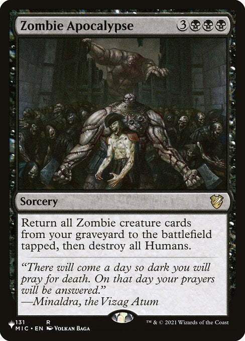 Zombie Apocalypse - The List Reprints - R - 131/038