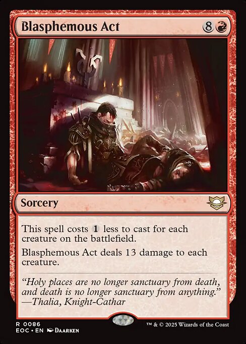 Blasphemous Act - Commander: Edge of Eternities - R - 86