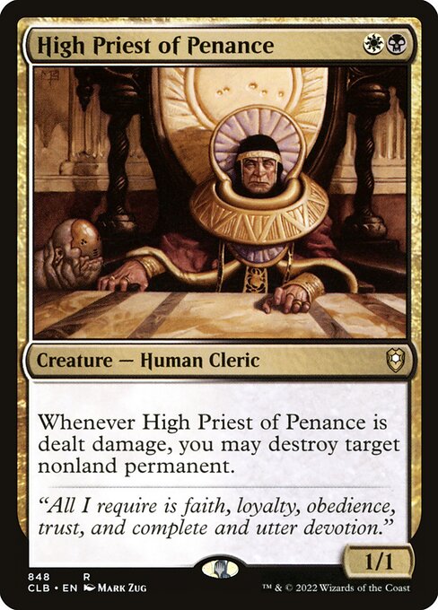 High Priest of Penance - Commander Legends: Battle for Baldur's Gate - R - 848