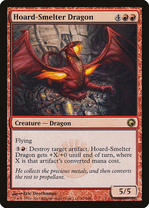 Hoard-Smelter Dragon - Scars of Mirrodin - R - 93