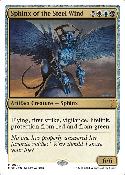 Sphinx of the Steel Wind (White Border) - Mystery Booster 2 - M - 89