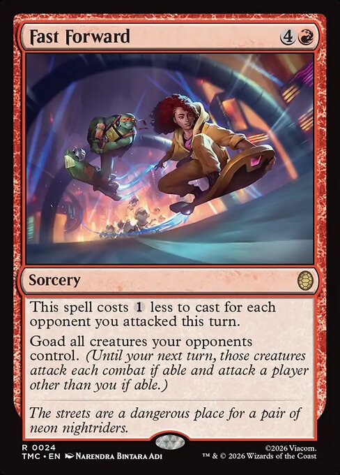 Fast Forward (Surge Foil) - Commander: Teenage Mutant Ninja Turtles - R - 24