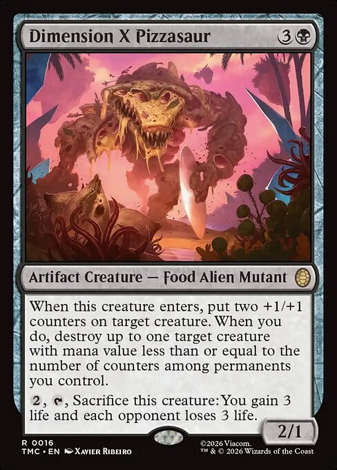 Dimension X Pizzasaur - Commander: Teenage Mutant Ninja Turtles - R - 16