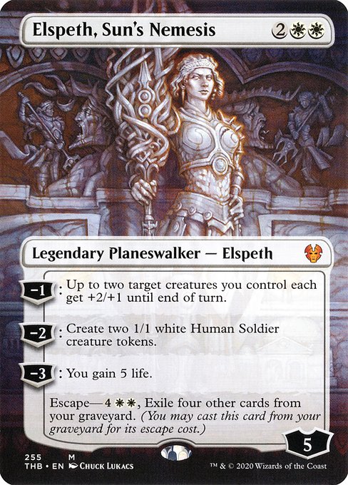 Elspeth, Sun's Nemesis (Borderless) - Theros Beyond Death - M - 255