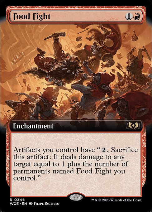 Food Fight (Extended Art) - Wilds of Eldraine - R - 346