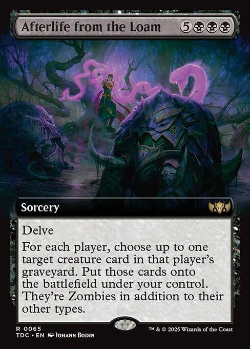 Afterlife from the Loam (Extended Art) - Commander: Tarkir: Dragonstorm - R - 65