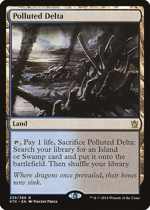 Polluted Delta - Khans of Tarkir - R - 239