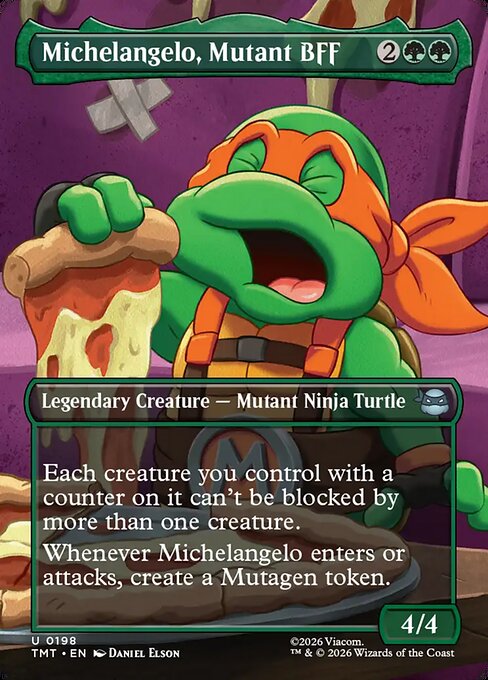 Michelangelo, Mutant BFF (Borderless) - Teenage Mutant Ninja Turtles - U - 198
