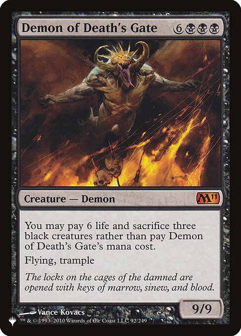 Demon of Death's Gate - The List Reprints - M - 92/249