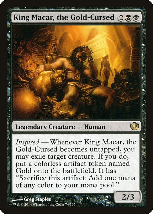 King Macar, the Gold-Cursed - Journey Into Nyx - R - 74