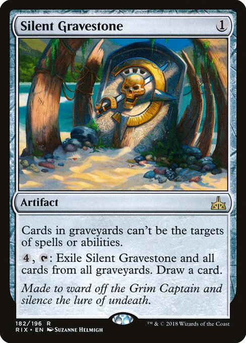 Silent Gravestone - Rivals of Ixalan - R - 182