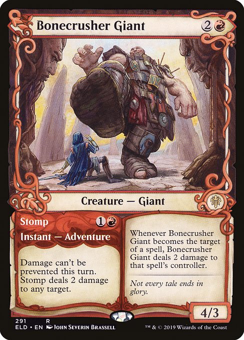 Bonecrusher Giant (Showcase) - Throne of Eldraine - R - 291
