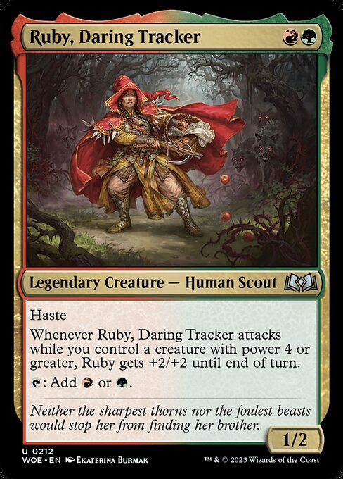 Ruby, Daring Tracker - Wilds of Eldraine - U - 212