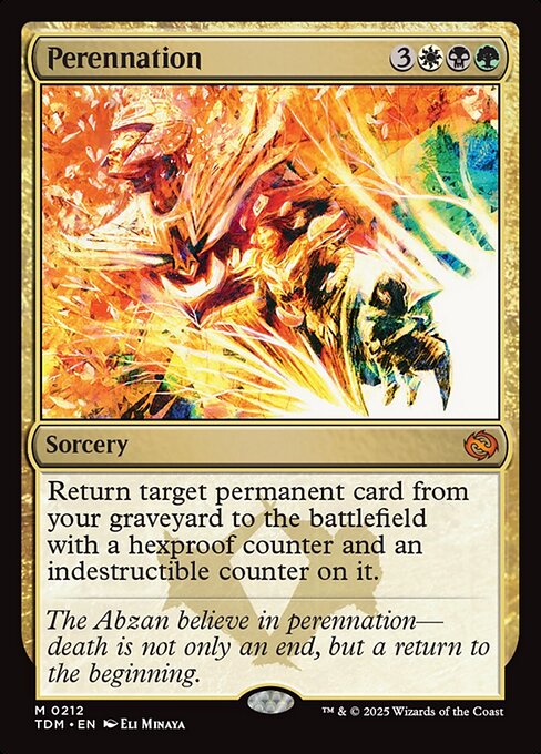 Perennation - Tarkir: Dragonstorm - M - 212