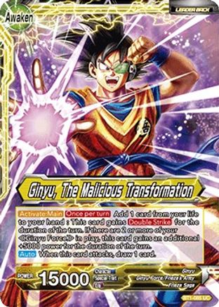 Ginyu // Ginyu, The Malicious Transformation - Galactic Battle - Uncommon - BT1-085