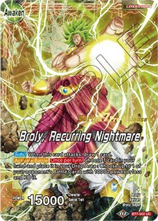 Broly // Broly, Recurring Nightmare - Assault of the Saiyans Pre-Release Cards - Uncommon - BT7-002_PR