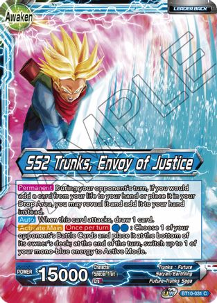 Trunks // SS2 Trunks, Envoy of Justice - Rise of the Unison Warrior - Common - BT10-031