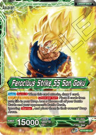 Son Goku // Ferocious Strike SS Son Goku - Rise of the Unison Warrior - Uncommon - BT10-060