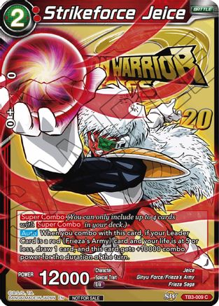 Strikeforce Jeice - Tournament Promotion Cards - Promo - TB3-009