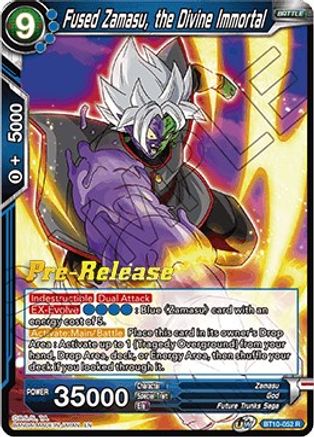 Fused Zamasu, the Divine Immortal - Rise of the Unison Warrior Pre-Release Cards - Rare - BT10-052