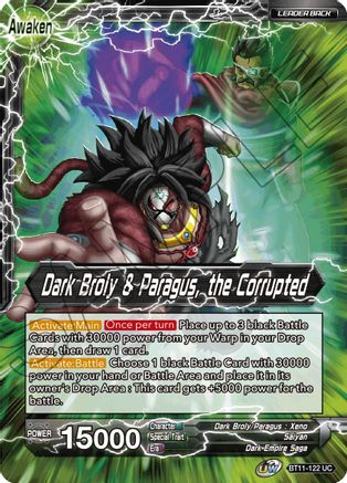 Dark Broly & Paragus // Dark Broly & Paragus, the Corrupted (Revision) - 5th Anniversary Set - Uncommon - BT11-122