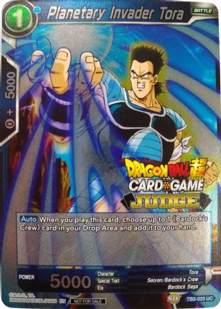 Planetary Invader Tora - Judge Promotion Cards - Promo - TB3-025