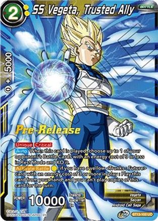 SS Vegeta, Trusted Ally - Supreme Rivalry Pre-Release Cards - Uncommon - BT13-100