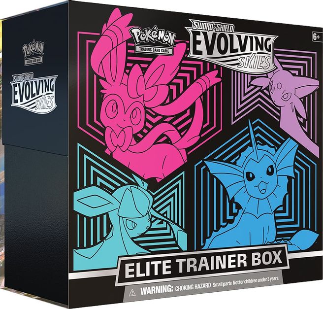 POKEMON Evolving Skies Elite Trainer Box [Glaceon/Vaporeon/Sylveon/Espeon]
